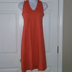 Patagonia salmon color halter dress  Sz M  Summer Flirty Fun